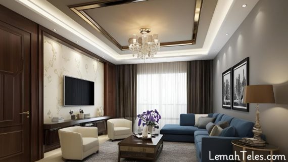 Model Plafon Ruang Tamu Terbaru yang Membuat Tampilan Interior Lebih Elegan