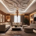 Model Plafon Gypsum Ruang Tamu yang Modern dan Elegan