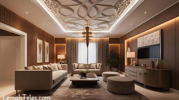 Model Plafon Gypsum Ruang Tamu yang Modern dan Elegan